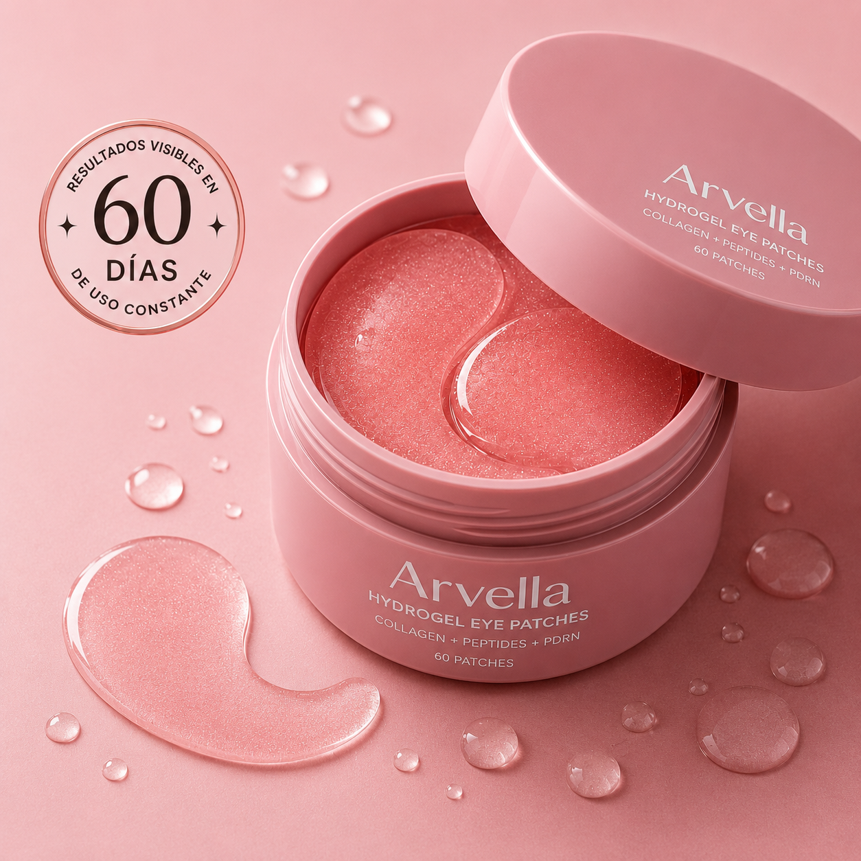 ARVELLA – Parches para Ojos con Colágeno, Péptidos y PDRN
