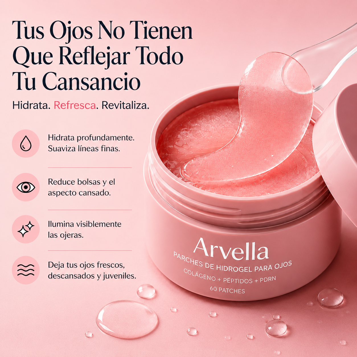 ARVELLA™ Parches de Hidrogel para Ojeras